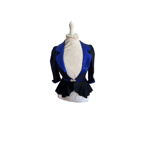 Black & Blue Sequin Jacket