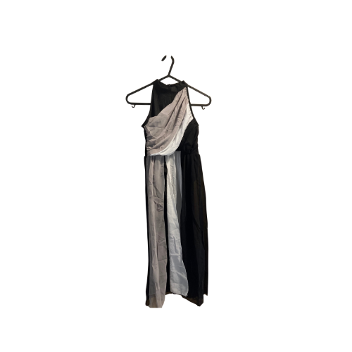 Black & Grey Halterneck Dress