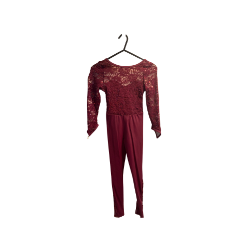 Burgundy Catsuit