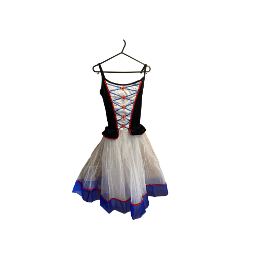 Character Style Dress w/Blue Trim