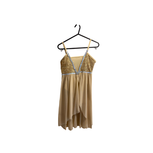 Gold Sequin Lyrical Dress
