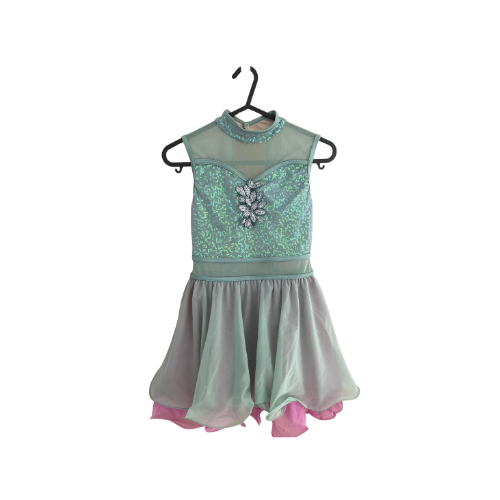 Mint Green & Pink Dress