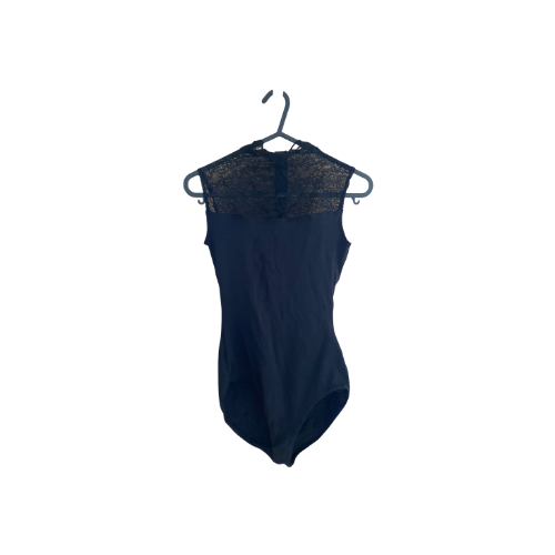 Black Lace Top Leotard