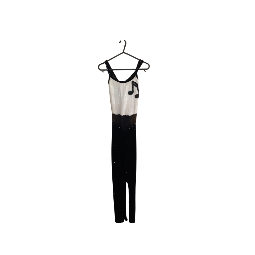 Black & White Musical Note Catsuit