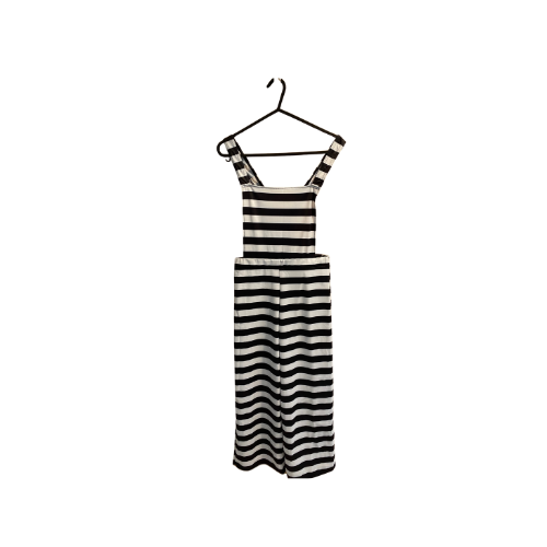 Black & White Striped Dungarees