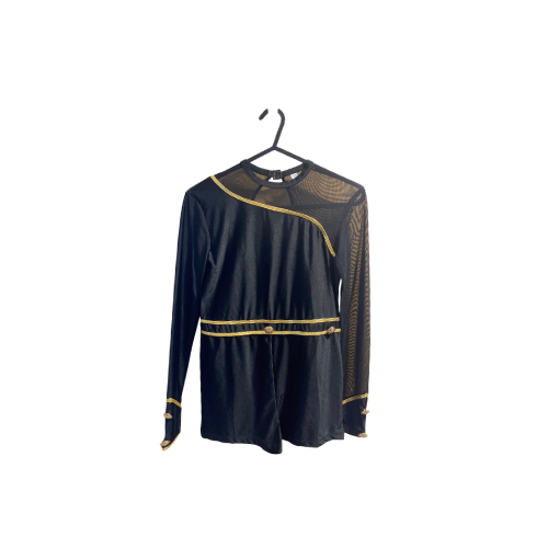 Black w/Gold Biketard