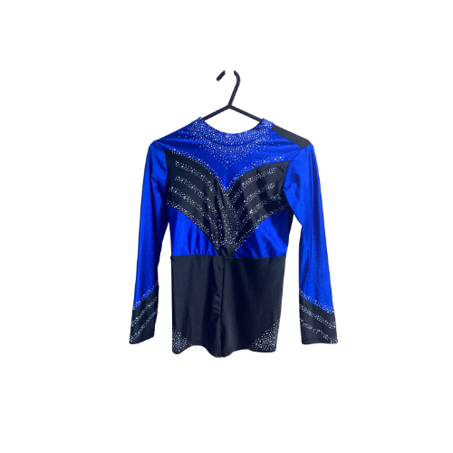 Blue Sequin Biketard