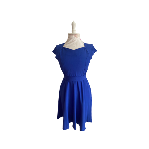 1940s Style Tea Dresses (Blue/Yellow/Green)