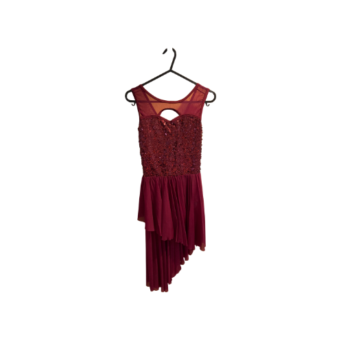 Burgundy Sequin Dress