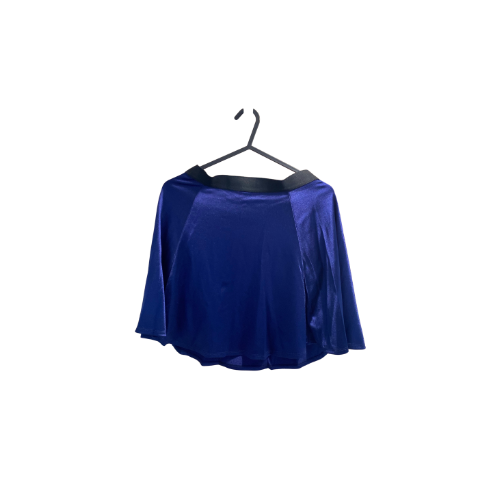 Metallic Blue Skater Skirt