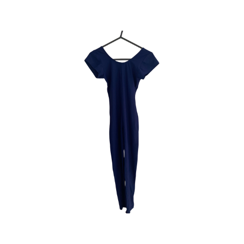 Navy Cap Sleeve Catsuit