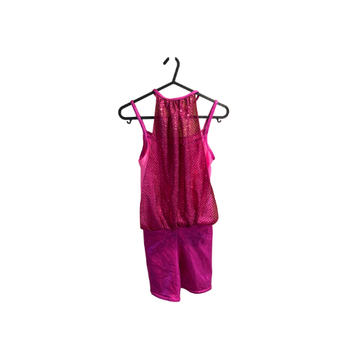 Sequin Drape Biketard