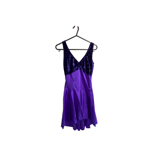 Purple Velour Top Dress