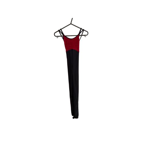Red Velour Top Catsuit