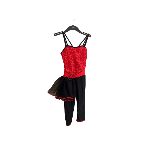 Red & Black Catsuit