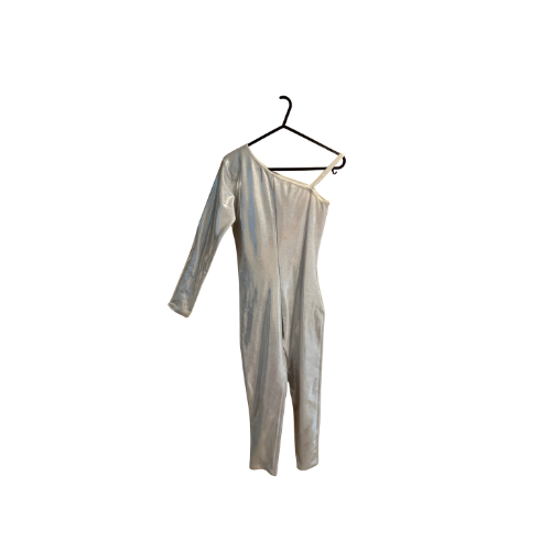 Silver Asymmetric Catsuit