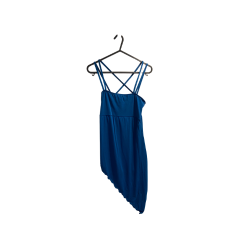 Teal Blue Asymmetric Dress